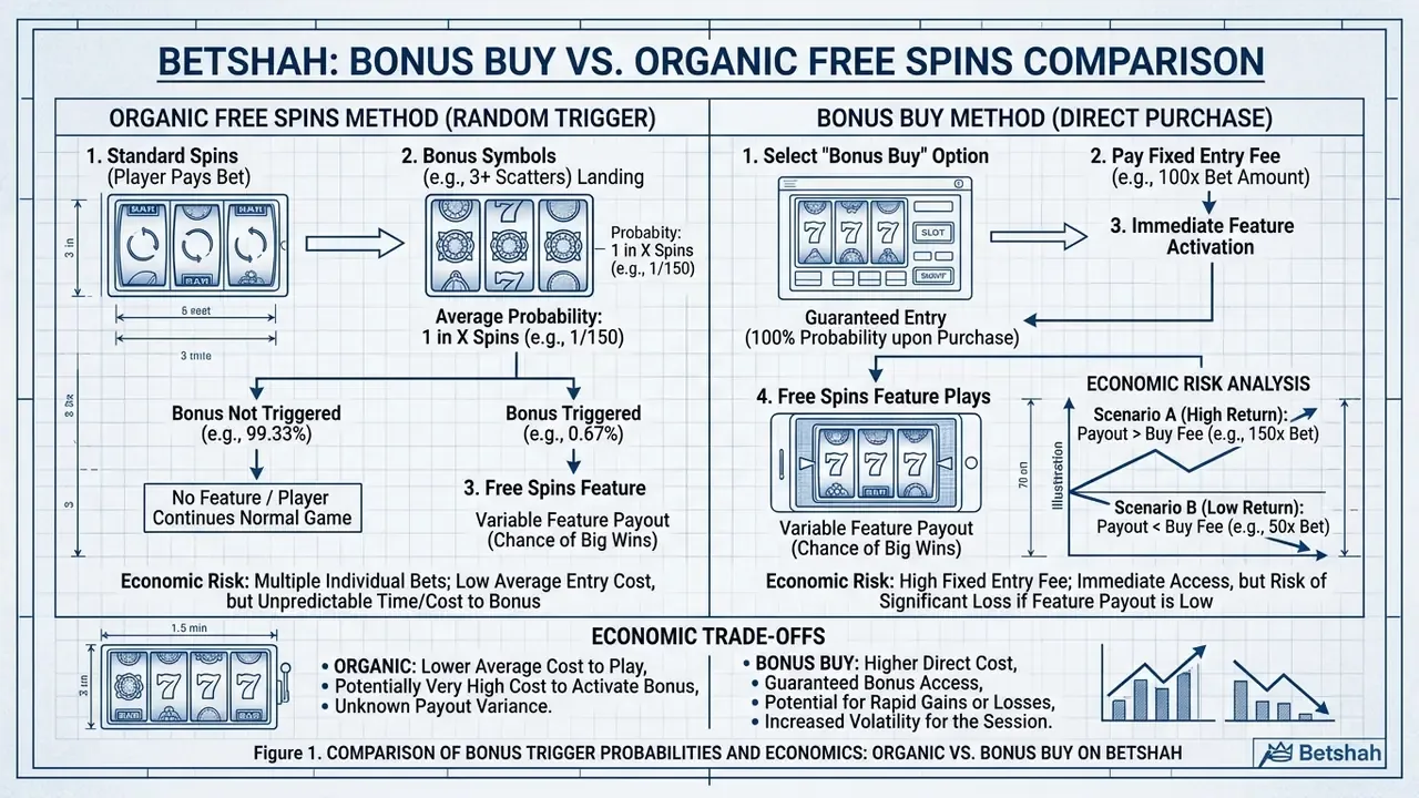 Bonus Buy vs organic Free Spins comparison