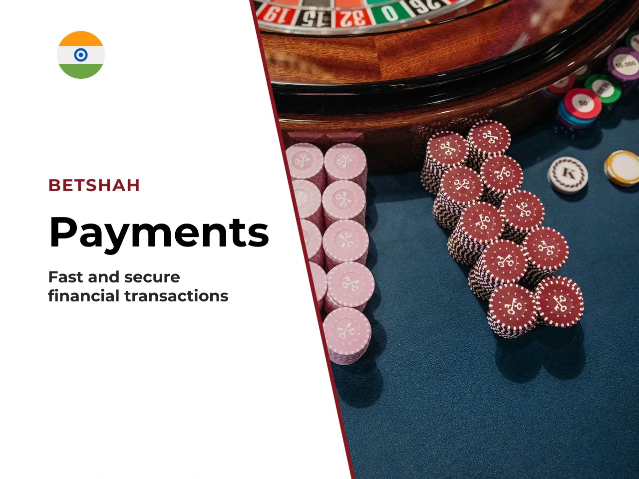 Deposits, Payments and Withdrawals in Betshah