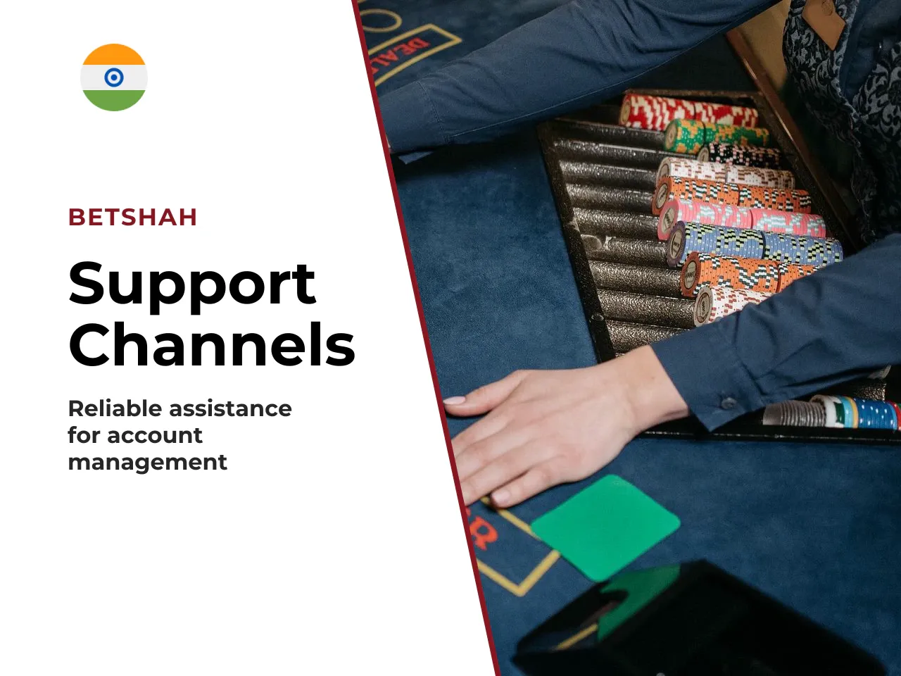 Direct Contact Channels. Support for betshah